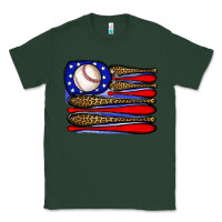 Sports Green leopard baseball flag3 Classic Tee - JahusDesignShop