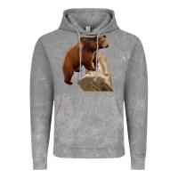 Cloud Rock California Grizzly Bear Vintage Hoodie - RanaPortraitStore