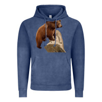 Vintage Denim California Grizzly Bear Vintage Hoodie - RanaPortraitStore