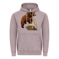 Vintage Zinc California Grizzly Bear Vintage Hoodie - RanaPortraitStore