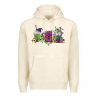 Sandshell Halloween Coffee Cups Premium Hoodie - FaDigitalArtStudio