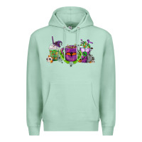 Seafoam Halloween Coffee Cups Premium Hoodie - FaDigitalArtStudio