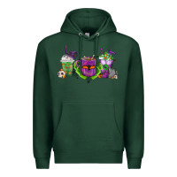 Sports Green Halloween Coffee Cups Premium Hoodie - FaDigitalArtStudio