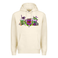 Tofu Halloween Coffee Cups Premium Hoodie - FaDigitalArtStudio