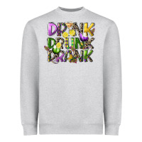 Heather Grey drink drunk drank Heavyweight Sweatshirt - CowGirlArtShop