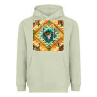 Matcha native american aztec seamless pattern Heavyweight Hoodie - BundleAndBundleShop