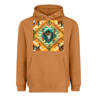 Meerkat native american aztec seamless pattern Heavyweight Hoodie - BundleAndBundleShop