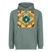 Sage native american aztec seamless pattern Heavyweight Hoodie - BundleAndBundleShop