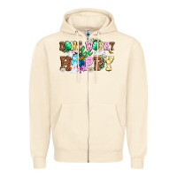Sandshell Easter Day Don't worry be hoppy Zipper Hoodie - OliviaCreatesArt
