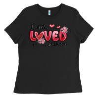 Black i am loved john 3 16 Ladies Tee - MaliasSmallBusiness
