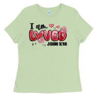 Matcha i am loved john 3 16 Ladies Tee - MaliasSmallBusiness