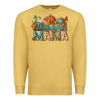 Antique Gold thankful mama Premium Sweatshirt - BundleAndBundleShop