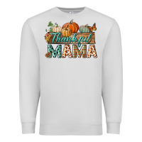 Dove Grey thankful mama Premium Sweatshirt - BundleAndBundleShop