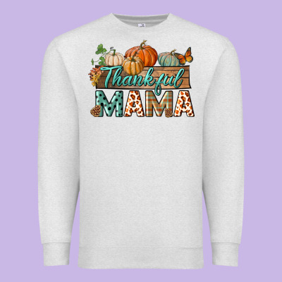 Thankful Mama Premium Sweatshirt Designed By Bundleandbundleshop