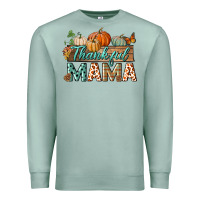 Seafoam thankful mama Premium Sweatshirt - BundleAndBundleShop