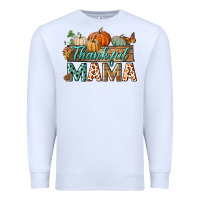 White thankful mama Premium Sweatshirt - BundleAndBundleShop