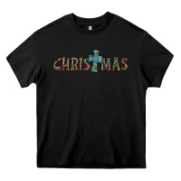 Black christmas cross Heavy Core Tee - AdoDesignShop