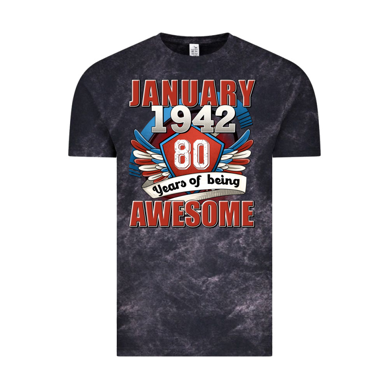 January 1942 80 Years Of Being Awesome Vintage Tee by Jasminsmagicworld | Teevron
