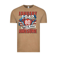 Vintage Coffee january 1942 80 years of being awesome Vintage Tee - Jasminsmagicworld