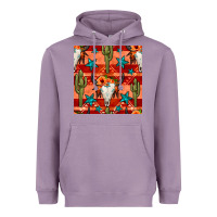 Lavender bull skull cactus seamless pattern Heavyweight Hoodie - BundleAndBundleShop