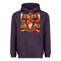 Plum bull skull cactus seamless pattern Heavyweight Hoodie - BundleAndBundleShop