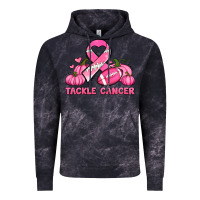 Cloud Black tackle cancer pumpkins football and ribbon breast cancer awareness Vintage Hoodie - Jasminsmagicworld
