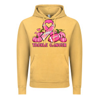 Vintage Mustard tackle cancer pumpkins football and ribbon breast cancer awareness Vintage Hoodie - Jasminsmagicworld