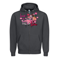 Smoke Loads of love Valentine's Day farm truck Zipper Hoodie - FaDigitalArtStudio