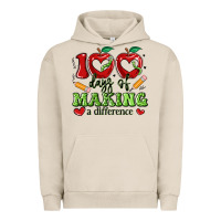 Pigment French Oak 100 days of making a difference Urban Hoodie - Artiststas