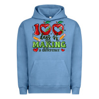 Pigment Pebble Blue 100 days of making a difference Urban Hoodie - Artiststas