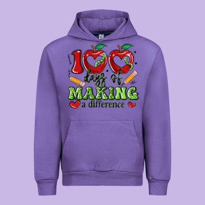 100 Days Of Making A Difference Urban Hoodie Designed By Artiststas