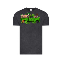 Vintage Black st patricks farm animals truck Vintage Tee - Jasminsmagicworld
