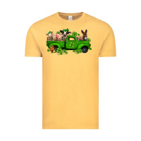 Vintage Mustard st patricks farm animals truck Vintage Tee - Jasminsmagicworld