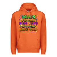 Carrot Beads parades king cake crawfish Mardi Gras Premium Hoodie - FaDigitalArtStudio