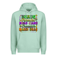 Seafoam Beads parades king cake crawfish Mardi Gras Premium Hoodie - FaDigitalArtStudio
