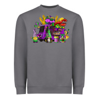 Storm mardi gras gnome truck Heavyweight Sweatshirt - CowGirlArtShop