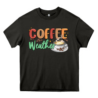 Asphalt coffee weather Heavy Core Tee - MaliasSmallBusiness