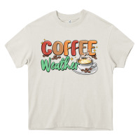 Cream coffee weather Heavy Core Tee - MaliasSmallBusiness