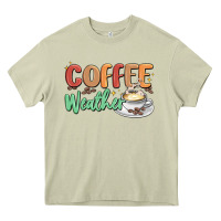 Mossy coffee weather Heavy Core Tee - MaliasSmallBusiness