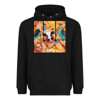 Black western farm animals seamless pattern Heavyweight Hoodie - BundleAndBundleShop