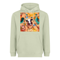 Matcha western farm animals seamless pattern Heavyweight Hoodie - BundleAndBundleShop