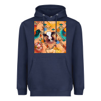 Navy western farm animals seamless pattern Heavyweight Hoodie - BundleAndBundleShop