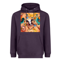 Plum western farm animals seamless pattern Heavyweight Hoodie - BundleAndBundleShop
