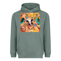 Sage western farm animals seamless pattern Heavyweight Hoodie - BundleAndBundleShop