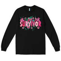 Black i am a survivor Long Sleeve Tee - NancyCooperArtShop