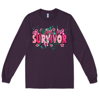 Plum i am a survivor Long Sleeve Tee - NancyCooperArtShop