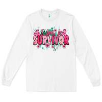 White i am a survivor Long Sleeve Tee - NancyCooperArtShop