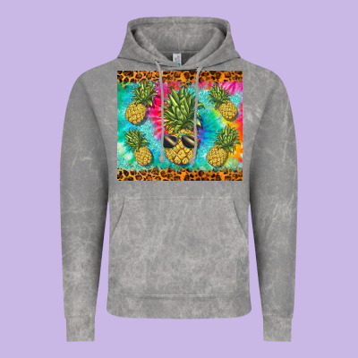 Summer Pineapple Vintage Hoodie Designed By Barkaloodesign