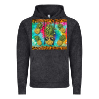 Vintage Black summer pineapple Vintage Hoodie - BarkalooDesign
