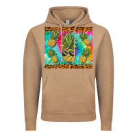 Vintage Coffee summer pineapple Vintage Hoodie - BarkalooDesign